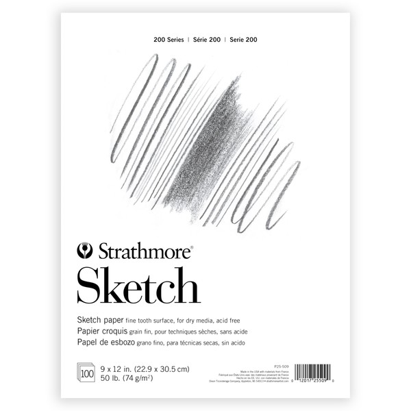 Strathmore Strathmore 200 Series Sketch Pad, 9x12 inch, 100 Sheets,