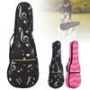 KingPoint Ukulele Bag with Musical Notes 21 Inch Gig Bag