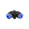 sourcing map Plastic Elbow Push to Connect Tube Fitting 4mm