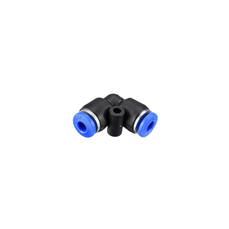 sourcing map Plastic Elbow Push to Connect Tube Fitting 4mm