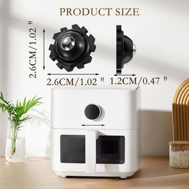 Self Adhesive Mini Caster Wheels, 360° Swivel Wheels for Furniture, 1 Inch Universal Appliance Stainless Steel Rollers, Low Profile Wheels For Kitchen Appliance, Storage Box, Trash Can (20 Pack)