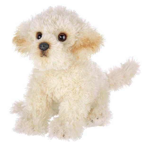 Bearington White Dog 13 Inch White Dog Stuffed Animal - Labradoodle Stuffed Animal - Maltipoo Stuffed Animals