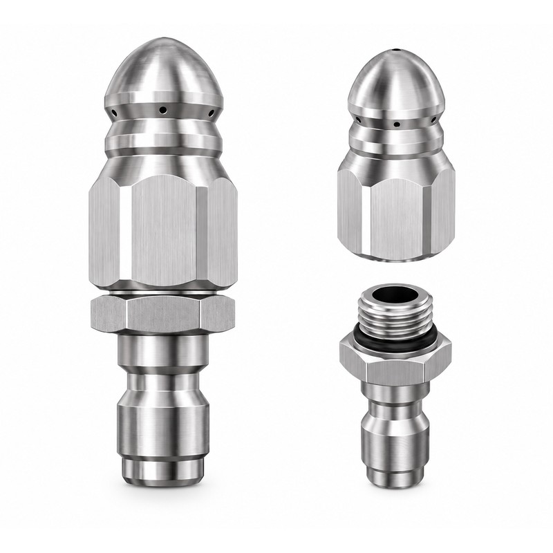 1/4" Pressure Washer Sewer Jet Nozzle for Drain Cleaning –
