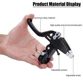 QIMEI-SHOP Bicycle Brake Lever Mountain Bike Brake Lever for 7/8" Diameter Handlebars All Aluminium Alloy Bicycle Brake Handbrake Lever for Road Bikes MTB BMX 1 Pair