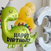 Pack of 2 Dinosaur Balloons, Foil Balloons, Happy Birthday Balloons,
