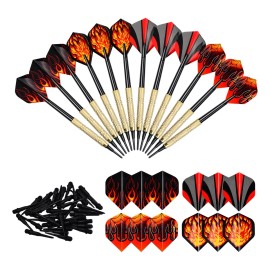 Dokpav 124 Piezas Juego Dardos De Metal. 100 Puntas Suave+12 Alas