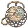 Toledo, Ohio mapa clave Toledo, mapa de Toledo, llavero de