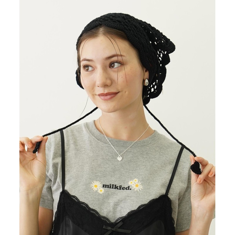 Milkfed Babushka KNITTED BABUSHKA Women's, Black, Free size