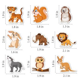 100pcs Cartoon Animals Stickers for Kids Waterproof Vinyl Cute Animals Stickers for Water Bottle Scrapbook Laptop Skateboard Computer Stickers for Teens Kids Girls
