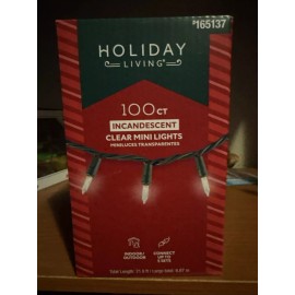 HOLIDAY LIVING 100 Ct. Mini Christmas Lights Clear Incandescent
