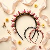 2Pcs Black and Brown Headband With Clips, Bangs Hairstyle Hair