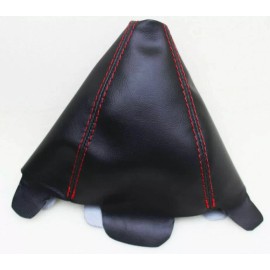 Kar Designers Black Vinyl w/Red Stitch Manual Shift Boot Fits 01-05 Honda Civic