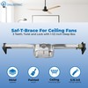 OHLECTRIC Saf-T-Brace For Ceiling Fans - Features 3 Teeth, Twist