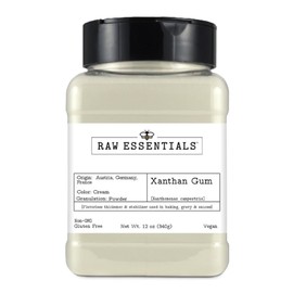 Raw Essentials Xanthan Gum - Culinary Thickening Agent - Thickener for Baking, Soups, Stews and Gravy - 12 Ounce Bottle
