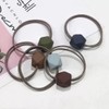 (1P) Cube Diamond Hair Tie, Square Pom-pom Hair Tie, Strong Hair Band / (1P) 큐브 다이아몬드 머리끈 사각방울 헤어끈 짱짱한 머리고무줄