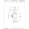 Westbrass Cross Handle Angle Stop Shut Off Valve, 1/2" IPS