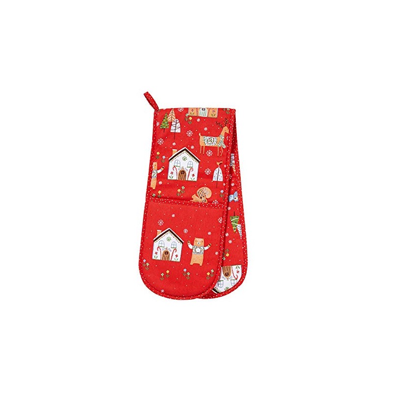 Ulster Weavers Double Oven Glove - Festive Friends - Christmas