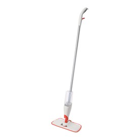 OXO Good Grips Microfiber Spray Mop with Slide-Out Scrubber,Red/White