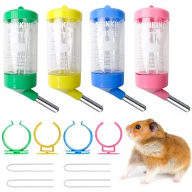 Hamster 80ML Water Bottle 4 Pack Leak Proof Automatic Water Bottle Roll Ball Squirrel Hedgehog Small Animal