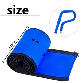 10 Foot Zippered Pool Railing Covers-Pool Railing Covers-Zippered Swimming Pool Handrail Covers for Inground Swimming Pool Ladder Handles (10 Feet)