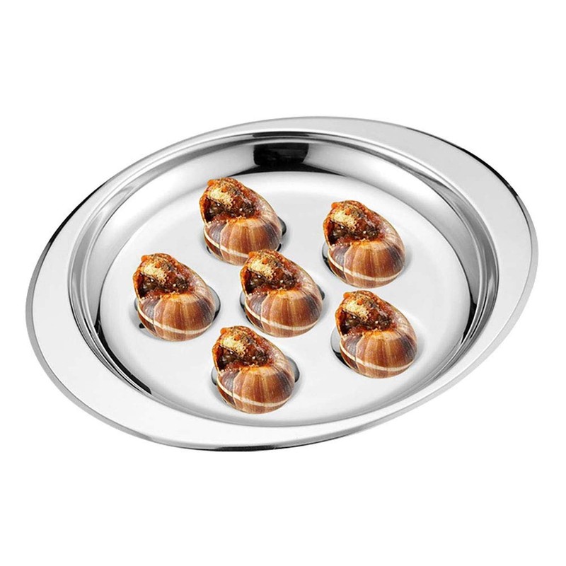 HAN SHENG 2 Pcs 6 Holes Stainless Steel Practical Snail