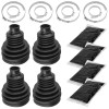 Caltric 2 Rear Axle Inner And Outer CV Boot Kits