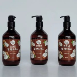 Aekyung 애경 샤워메이트 핸드워시300ml 3개 촉촉한사용감 [코코넛 젤] Aekyung Shower Mate Hand Wash 300ml 3 Pack Moisturizing [Coconut Gel]