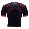 Gilbert XP300 Protective Rugby Body Armor Padded Shoulder, multicolor (black