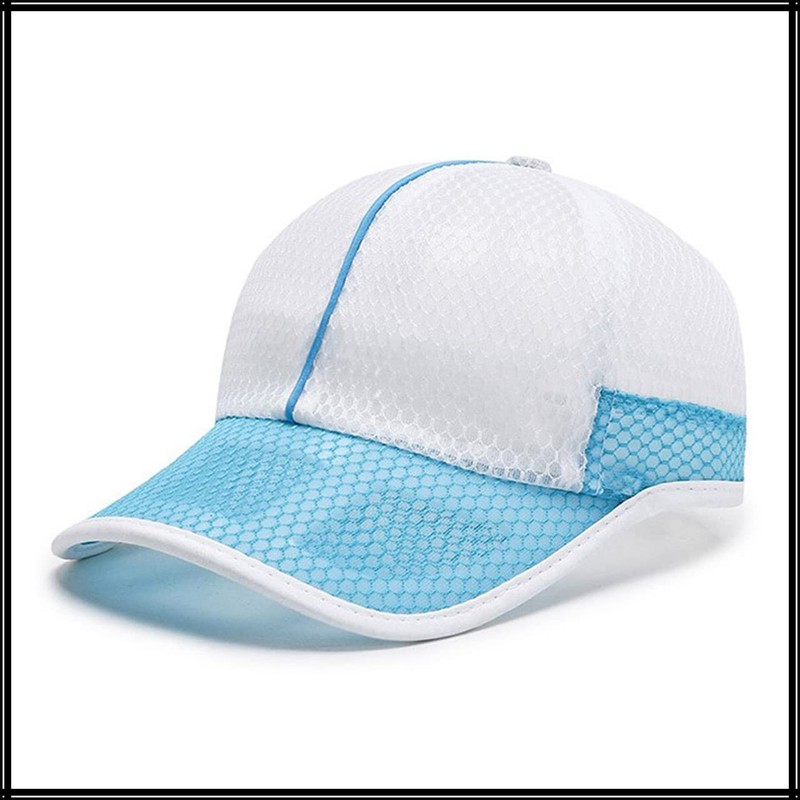 White Fang CA577 Mesh Cap, Hat, Plain, Sports, Running, Outdoors,
