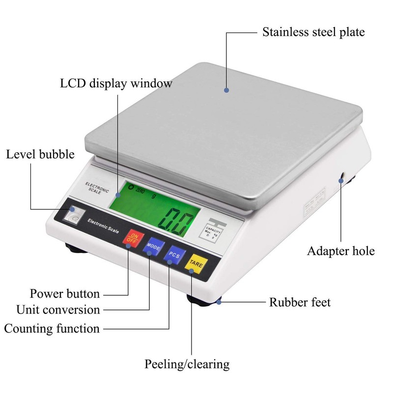 CGOLDENWALL High Precision Scale 10kg 0.1g Digital Accurate Electronic Balance