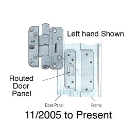 Anderson ANDERSEN 2005-PRESENT HINGE, LEFT HAND - BRASSY GOLD TONE