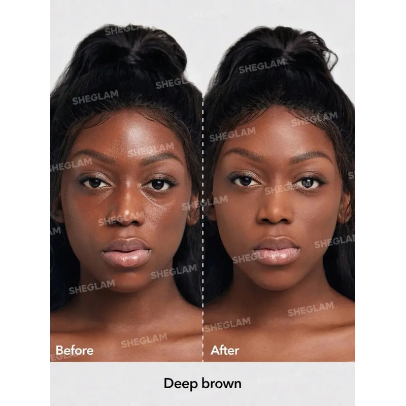 Sheglam Polvo Fijator Baked Glow Acabado Radiante Tono Deep Brown