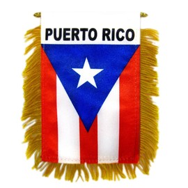 Puerto Rico Mini Banner - State Pride Car Display