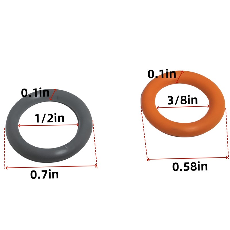 1/4" & 3/8" Pressure Washer QD Colored O-Rings (1/4''&3/8''(25+25) 50