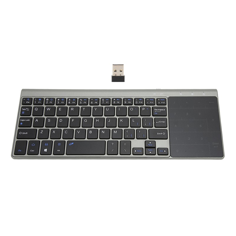 2.4G Wireless Keyboard Touchpad 2 in 1 Portable Wireless Keyboard