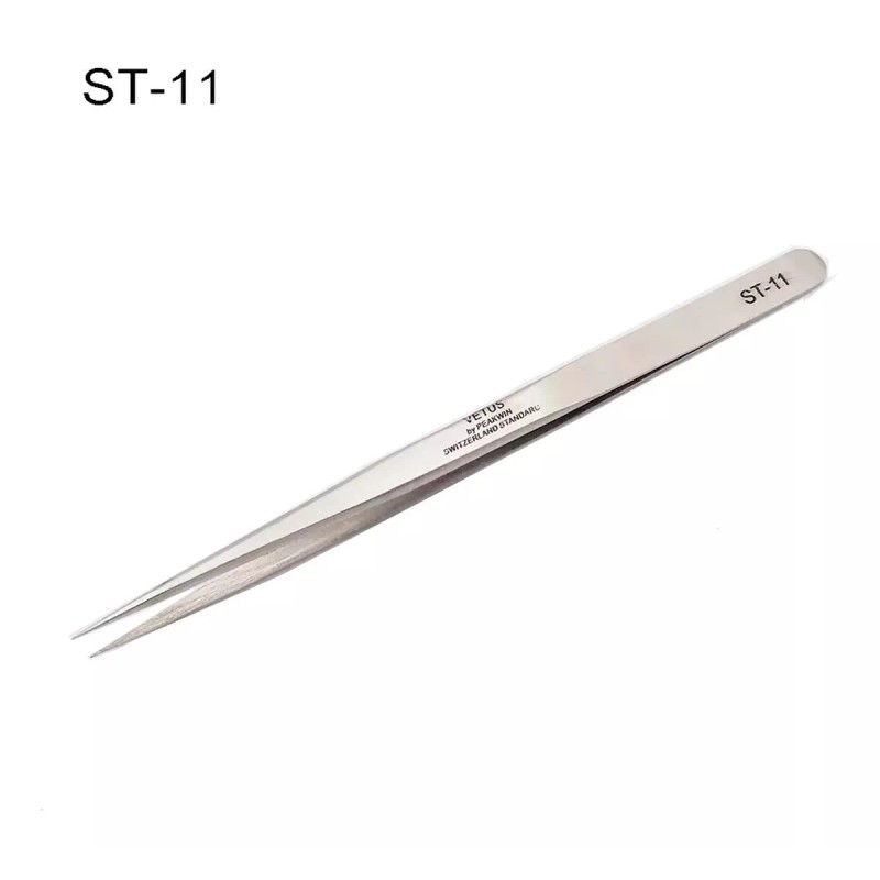 Vetus Pinzas Pestañas Postizas Acero Vetus Esd-11 Plata Full