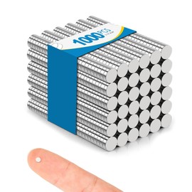 BEST CHOICE MAGNETS 1000 Pack Small Magnets, 3x1mm Refrigerator Magnets Rare Earth Magnets Neodymium Magnets for Crafts, Whiteboard, Kitchen Cabinet