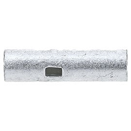 Kalitec L2-M Butt Connectors 10 mm² I Inner Diameter 4.6 mm I Length 25 mm I Crimp Connector with Centre Stop for Conductor Position and Chamfered End I Copper Annealed Tin-Plated Pack of 10