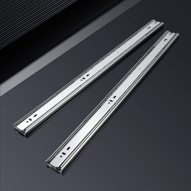 Knobonly 5 Pairs of 18 Inch Side Mounted Soft Close Drawer Slides Ball Bearing Drawer Runners for Heavy Duty Use