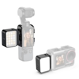 Mini Light for Action Camera, Osmo Pocket 3 LED Fill Light Attachment Compatible with DJI Osmo Action 5 Pro/4/3 Camera Accessories, for Selfie Vlog Video Recording