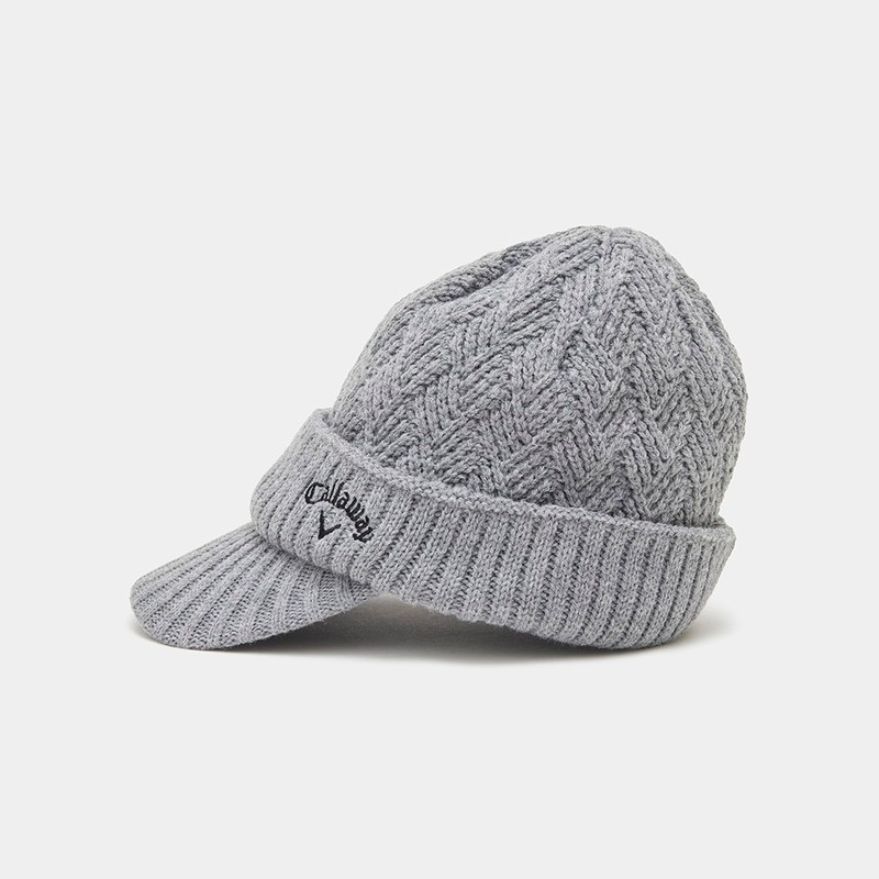 Callaway C24291123 Men's Knit Cap with Brim (Fleece Lining) /