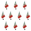 AZ FLAG Pack of 10 Mexico Table Flags - 6"