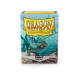 10 Packs Dragon Shield Matte Mint Standard Size 100 ct Card Sleeves Display Case