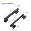 Matte Black Cabinet Pulls, 3-3/4 Inch (96mm), 10 Pack, Heavy