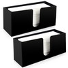 Paper Towel Holder for Countertop,Black Acrylic Napkin Dispenser-Multifold/C-Fold/Z-Fold Trifold Paper
