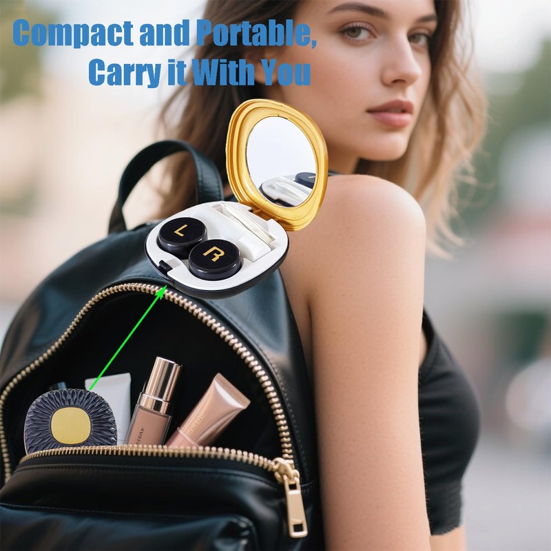 Contact Lens Case with Cleaner Washer Contact Lens Box Kit