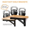 Storystore Folding Shelf Brackets - 10 Inch Heavy Duty Metal