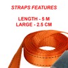Master Lock 3209EURDAT FastLink Ratchet Strap, Orange, 5m x 25mm