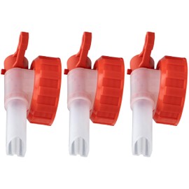 ISOLATECH Sabeu Fluxx 3 Pieces AH 13/45 HF Outlet Tap for 2L and 3L Canisters with DIN 45 Thread Outside 41.0 mm Food-Safe Transfer without Glucking