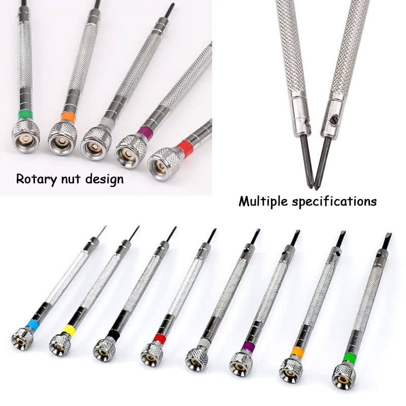 13 Pcs Micro Precision Watch Screwdriver, BetterJonny 0.6-2.0 mm,1.2-2.0mm Precision